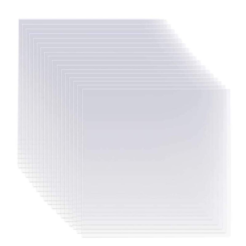 EGOSKY 30 Pack 4 Mil Blank Stencil Sheets, 12 x 12inch Clear Mylar Blank Stencils, Reusable Template Material for Make Your Own Stencil - Image 1